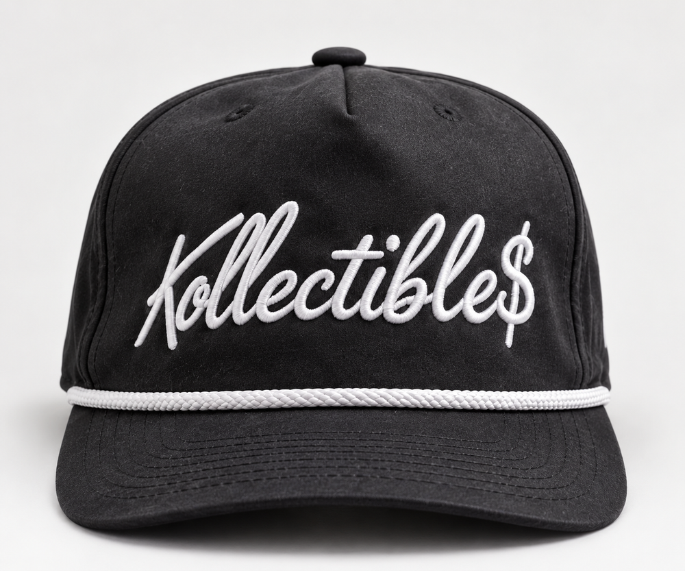 Kollectible$ Golf Hat (Black w/ White Rope)