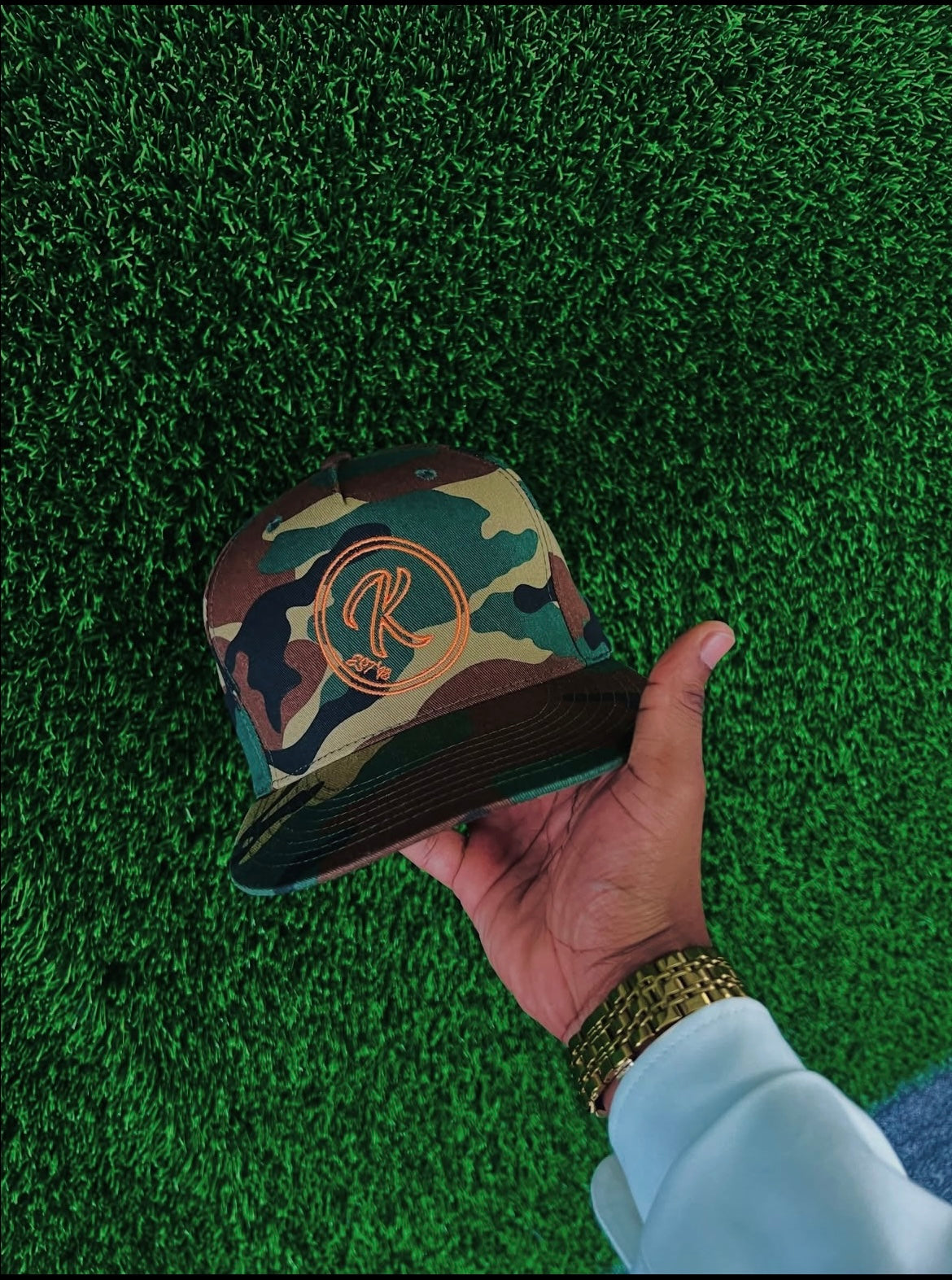 Camo “K” Snapback Hat