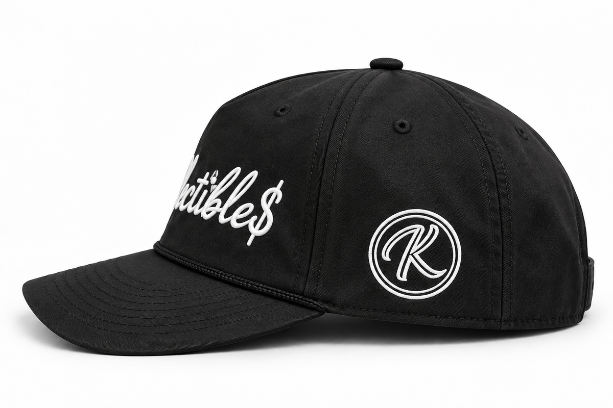 Kollectible$ Golf Hat (Black w/ Black Rope)